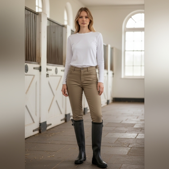 duo boot Shoes - ,DUO BOOT. BLACK & GREY LEATHER Knee-High  HEAVY DUTY Rain Boots, Size 7.5  NEW